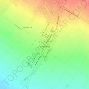 Carte topographique 3EA, altitude, relief