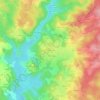Carte topographique Meyrignac, altitude, relief