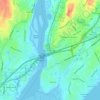 Carte topographique Naugatuck Junction, altitude, relief