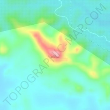 Carte topographique Bukit Siput, altitude, relief