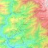 Carte topographique Gangtok, altitude, relief