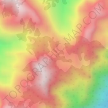 Carte topographique Mitumba Mountains, altitude, relief
