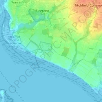 Carte topographique Chilling, altitude, relief
