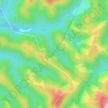 Carte topographique Mato Preto, altitude, relief