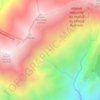 Carte topographique Fontaines de Paradis, altitude, relief
