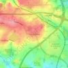 Carte topographique East Ardsley, altitude, relief