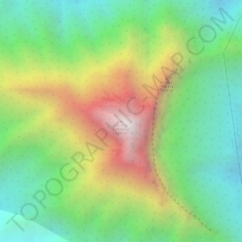 Carte topographique Cerro La Palmitosa, altitude, relief