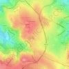 Carte topographique Gleadless Common, altitude, relief