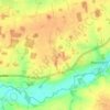 Carte topographique Thorpe Abbotts, altitude, relief