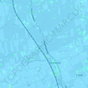 Carte topographique Blokhuizen, altitude, relief