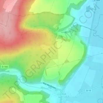 Carte topographique Arranges, altitude, relief
