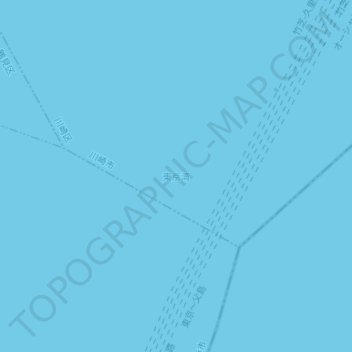 Carte topographique 東京灣, altitude, relief