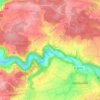 Carte topographique Diembot, altitude, relief