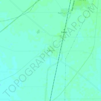 Carte topographique Kairon, altitude, relief