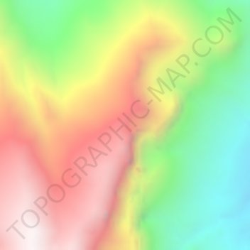 Carte topographique Moyen-Atlas, altitude, relief