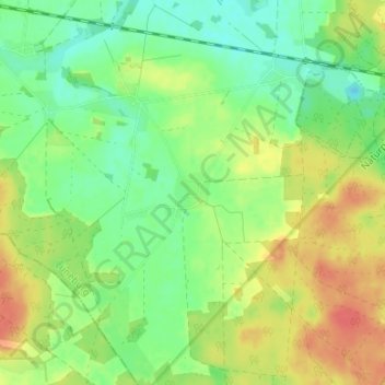 Carte topographique Boitze, altitude, relief