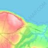 Carte topographique Boulby, altitude, relief