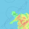 Carte topographique Isle of Anglesey, altitude, relief