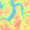 Carte topographique Ямало-Ненецкий автономный округ, altitude, relief