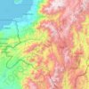 Carte topographique Cordillera de Chiguango, altitude, relief