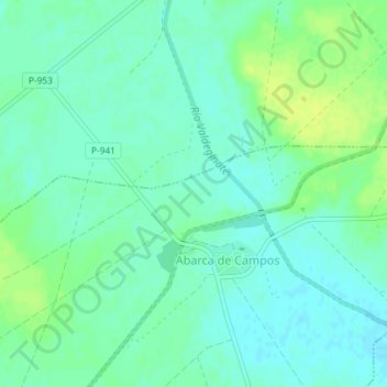 Carte topographique La Lluvia, altitude, relief