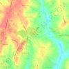 Carte topographique Country Acres, altitude, relief