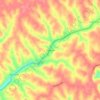 Carte topographique Bradysville, altitude, relief