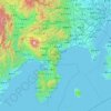 Carte topographique Ashigarashimo County, altitude, relief