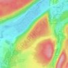 Carte topographique Le Crossat, altitude, relief