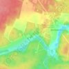 Carte topographique в южной части п. Белокаменный на берегу р. Пышма, altitude, relief