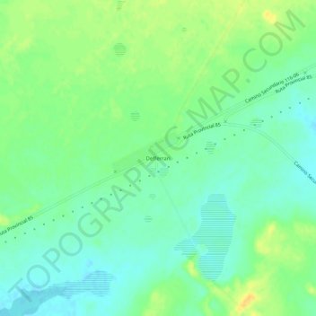 Carte topographique Defferrari, altitude, relief