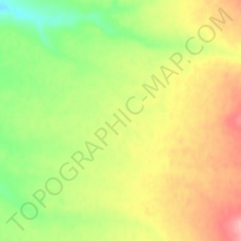 Carte topographique Bjorne Peninsula, altitude, relief