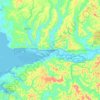 Carte topographique Aberdeen, altitude, relief