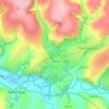 Carte topographique Aber-banc, altitude, relief
