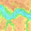 Carte topographique Le Bourg, altitude, relief