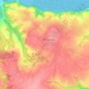 Carte topographique Keravel, altitude, relief