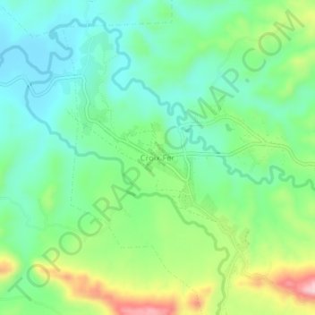 Carte topographique Croix Fer, altitude, relief