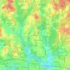 Carte topographique Flatwoods, altitude, relief