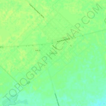 Carte topographique Orense, altitude, relief