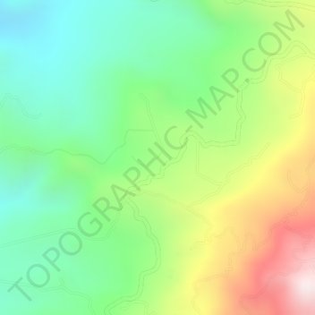 Carte topographique San Gabriel, altitude, relief