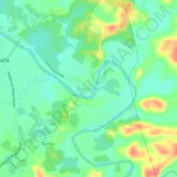 Carte topographique Patrocinio, altitude, relief