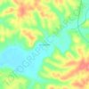 Carte topographique Hurricane Mills, altitude, relief