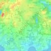 Carte topographique Le Rhun, altitude, relief