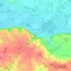 Carte topographique Le Bourg, altitude, relief