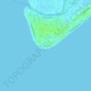 Carte topographique Edisto Beach, altitude, relief