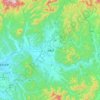 Carte topographique Ōdate, altitude, relief
