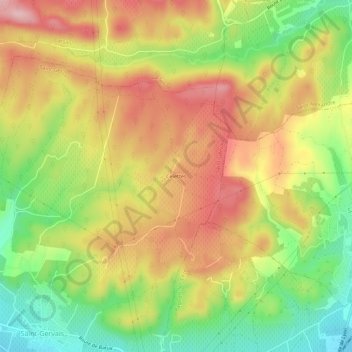 Carte topographique Celettes, altitude, relief