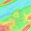 Carte topographique Le Baillod, altitude, relief