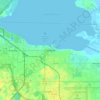 Carte topographique Sanford, altitude, relief