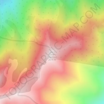 Carte topographique Scenery Mountain, altitude, relief